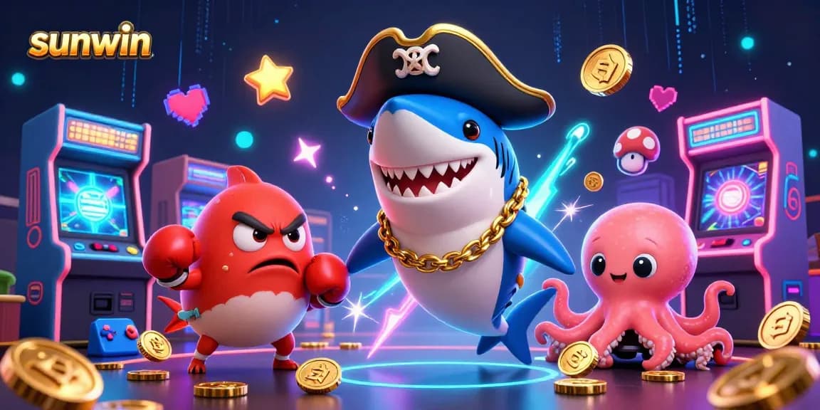 Join the excitement at Sunwin with vibrant characters enjoying thrilling gaming moments and rich rewards.
