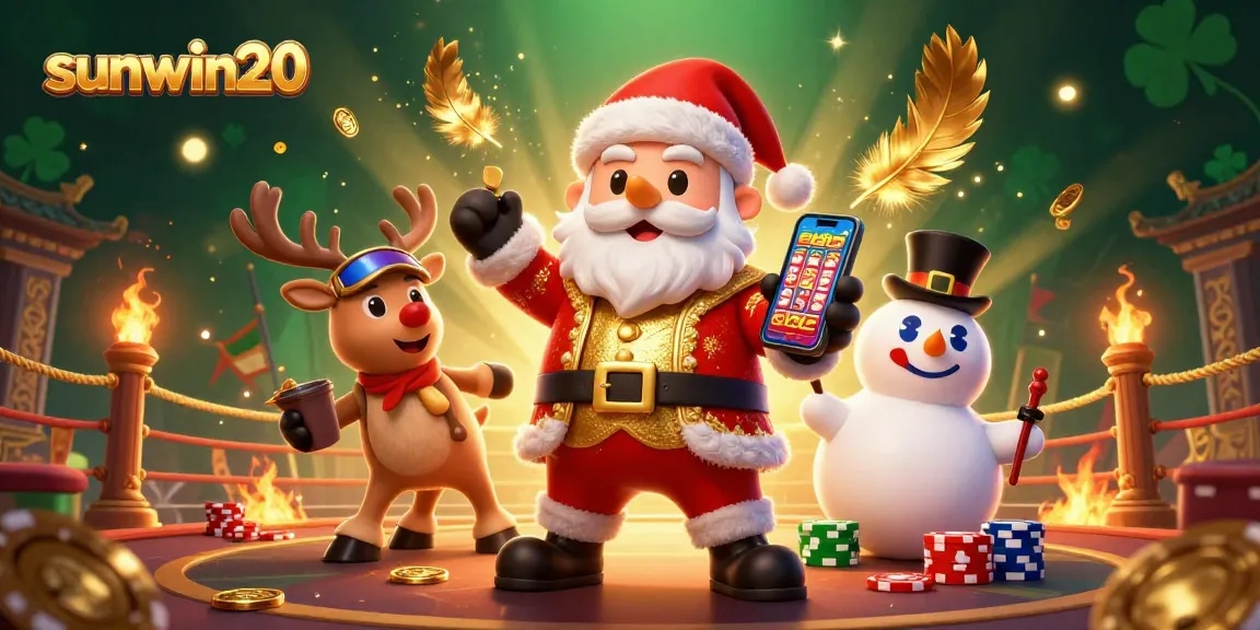 Experience epic wins at sunwin20 with Santa and friends in a dazzling casino setting full of jackpots.