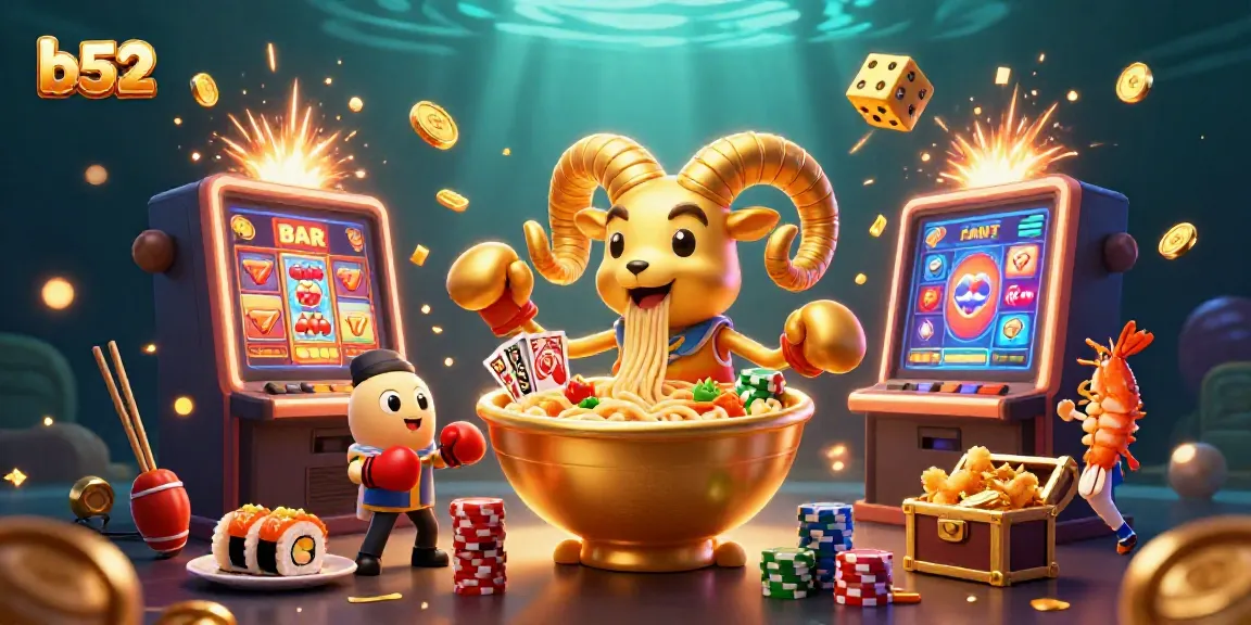 Experience thrilling gameplay with b52 at a vibrant casino scene featuring dynamic characters and slot machines.